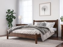 Modern Walnut Bed Frame 1 small