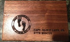 Personalized Magnetic Brass-Hinged Business Card Holder / Case 1 small