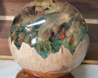 Stormy Wonderland Wood Hybrid Sphere 1 small