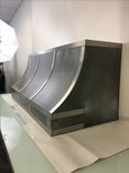 #110 Patina Zinc Range Hood With Stainless Straps 4 small