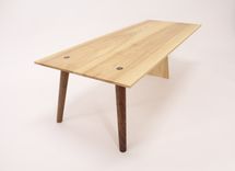 Mid Century Modern Ash And Walnut Coffee Table 2 small