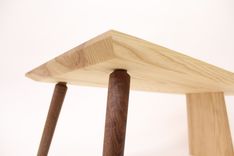 Mid Century Modern Ash And Walnut Coffee Table 4 small