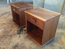 Walnut Bedside Tables 2 small