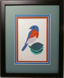 Birds - Cardinal Quilled And Framed Wall Art New Hampshire Birds 2 small