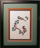 Chickadees -  Quilled And Framed Wall Art New Hampshire Chickadees 2 small