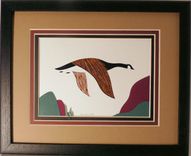 Ducks - Wood Duck Quilled And Framed Wall Art New Hampshire Ducks 4 small
