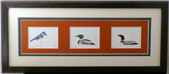 Quilled Triple Miniatures Wall Art Framed 2 small