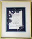 Wedding Invitation Quilled Keepsake Framed Wall Art Custom 5 small
