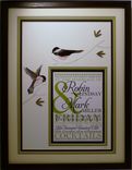 Quilled Wildlife Wedding Invitation Keepsake Custom 1 small