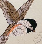 Chickadees -  Quilled And Framed Wall Art New Hampshire Chickadees 4 small