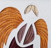 Quilled Guardian Angel Wall Art Framed 2 small