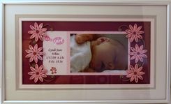 Birth Announcement Quilled Keepsake Custom Framed For The Parents 2 small