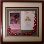 Birth Announcement Quilled Keepsake Custom Framed For The Parents 1 small