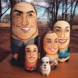 Family Nesting Doll Set 4 small