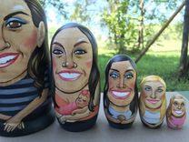 Family Nesting Doll Set 6 small