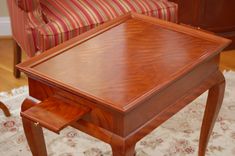 Curly Cherry Queen Anne Tea Table 3 small