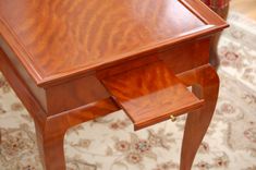 Curly Cherry Queen Anne Tea Table 4 small