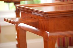 Curly Cherry Queen Anne Tea Table 5 small