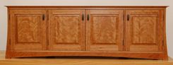 Asian Inspired Media Cabinet In Curly Cherry 2 small