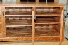 Asian Inspired Media Cabinet In Curly Cherry 6 small