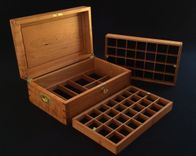 Large Jewelry Box In Cherry Wood 4 small