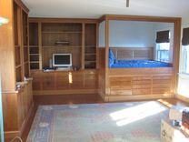 Cherry Bedroom With Home Office Built-In 1 small