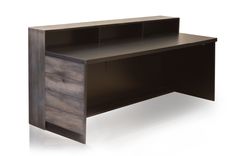 Reclaimed Distressed Wood Memphis Reception Desk 3 small