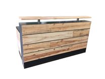 #17 Pine Reclaimed Wood Reception Desk Or Reclaimed Wood Sales Desk 1 small