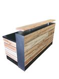 #17 Pine Reclaimed Wood Reception Desk Or Reclaimed Wood Sales Desk 2 small