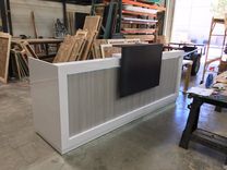 #1 Gloss White Reception Counter With Led Light 2 small