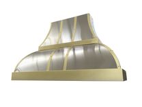 #27 Custom Stainless Steel Range Hood With Straps Double Decker 1 small