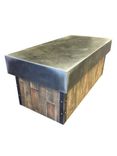 #30 Beautiful Zinc Coffee Table With Reclaimed Wood Base 1 small