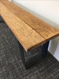 #31 Remarkable Reclaimed Wood Bench With Hot Rolled Steel Legs 2 small