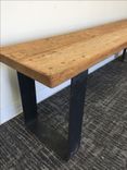 #31 Remarkable Reclaimed Wood Bench With Hot Rolled Steel Legs 3 small