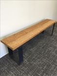 #31 Remarkable Reclaimed Wood Bench With Hot Rolled Steel Legs 4 small