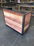 #37 Custom Red Wood Economy Style Desk 2 small