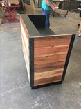 #37 Custom Red Wood Economy Style Desk 3 small