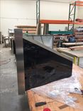 #42 Powder Finished Black Range Hood With Stainless Steel Straps 2 small