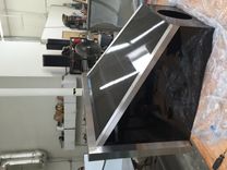 #42 Powder Finished Black Range Hood With Stainless Steel Straps 1 small