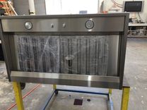 #43 Non- Directional Stainless Steel Hood With Enunciated Stainless Straps 3 small