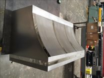 #43 Non- Directional Stainless Steel Hood With Enunciated Stainless Straps 5 small
