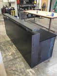 #44 Black Steel Memphis Reception Desk 1 small
