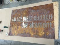 #54 Rusty Plasma Cut Sign 2 small