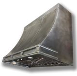 #86 Beautiful Zinc Range Hood With Custom Squares 2 small