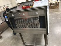 #72 Hand Crafted Mottled Zinc Range Hood 2 small