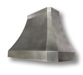 #87  Custom Hand Crafted Zinc Range Hood With Medium Patina 1 small
