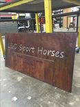 #33 Rustic Metal Sign With Stainless Steel Back Ground 2 small