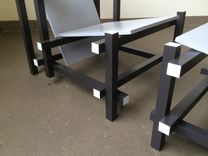 Gray Black Chair & Ottoman 4 small