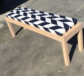 Solid White Oak Bench 3 small