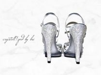 Custom Crystallized Stiletto Heels Genuine European Crystals - Heels Only Bedazzled 1 small